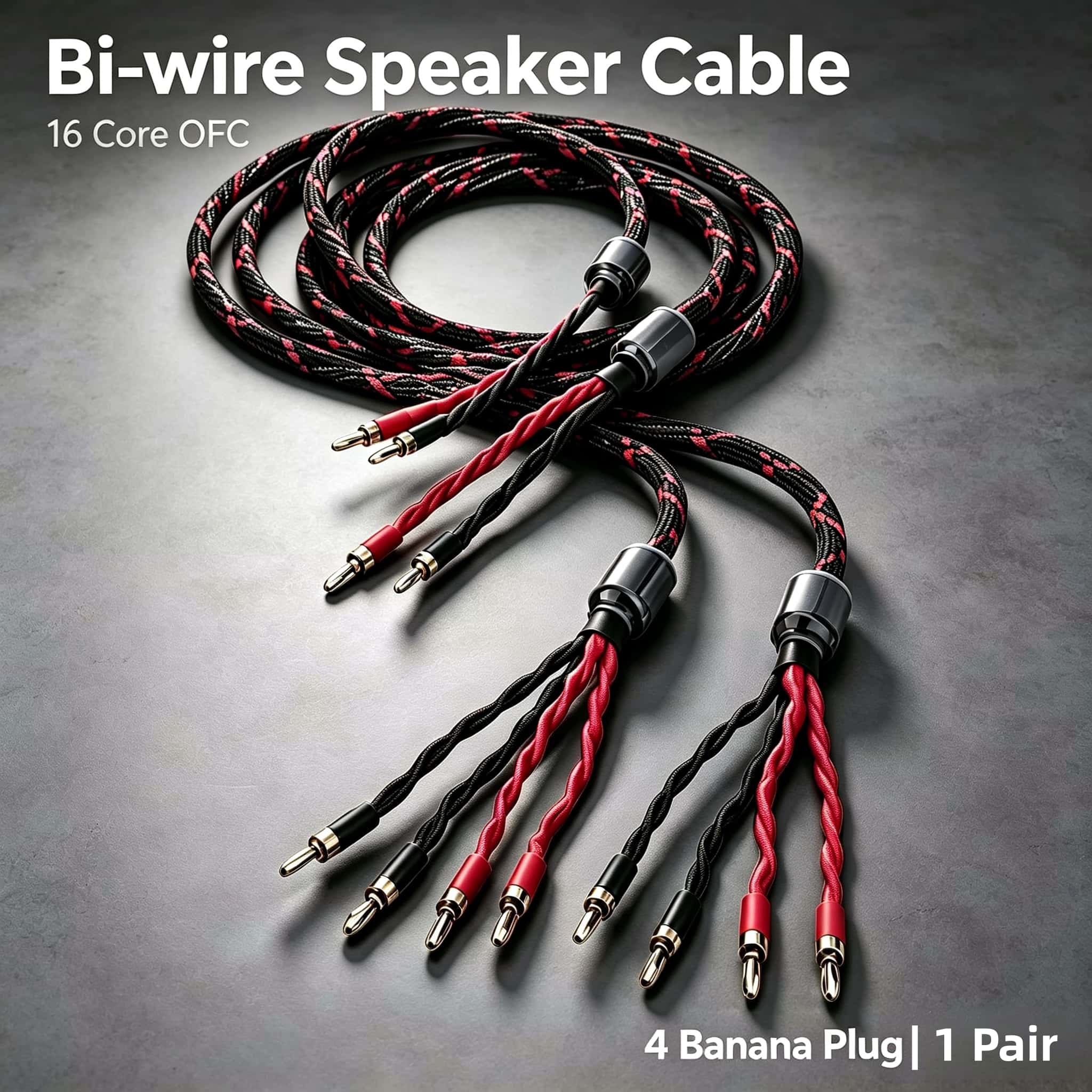 Home Cinema Reviews - Cavo per Altoparlanti Bi-Wire OFC a