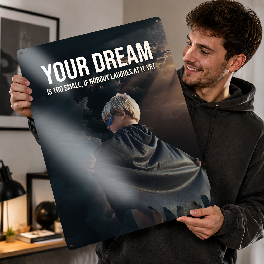 Home Cinema Quotes - Poster in alluminio con citazione ispirata