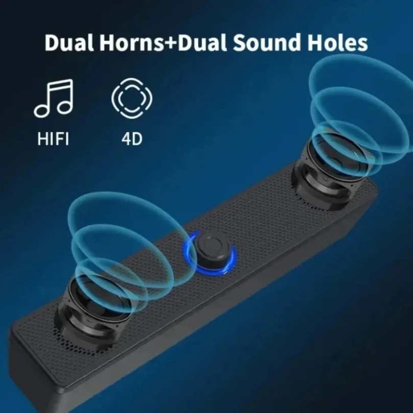 Home Cinema Gaming - Soundbar Bluetooth Wireless e Cablata per