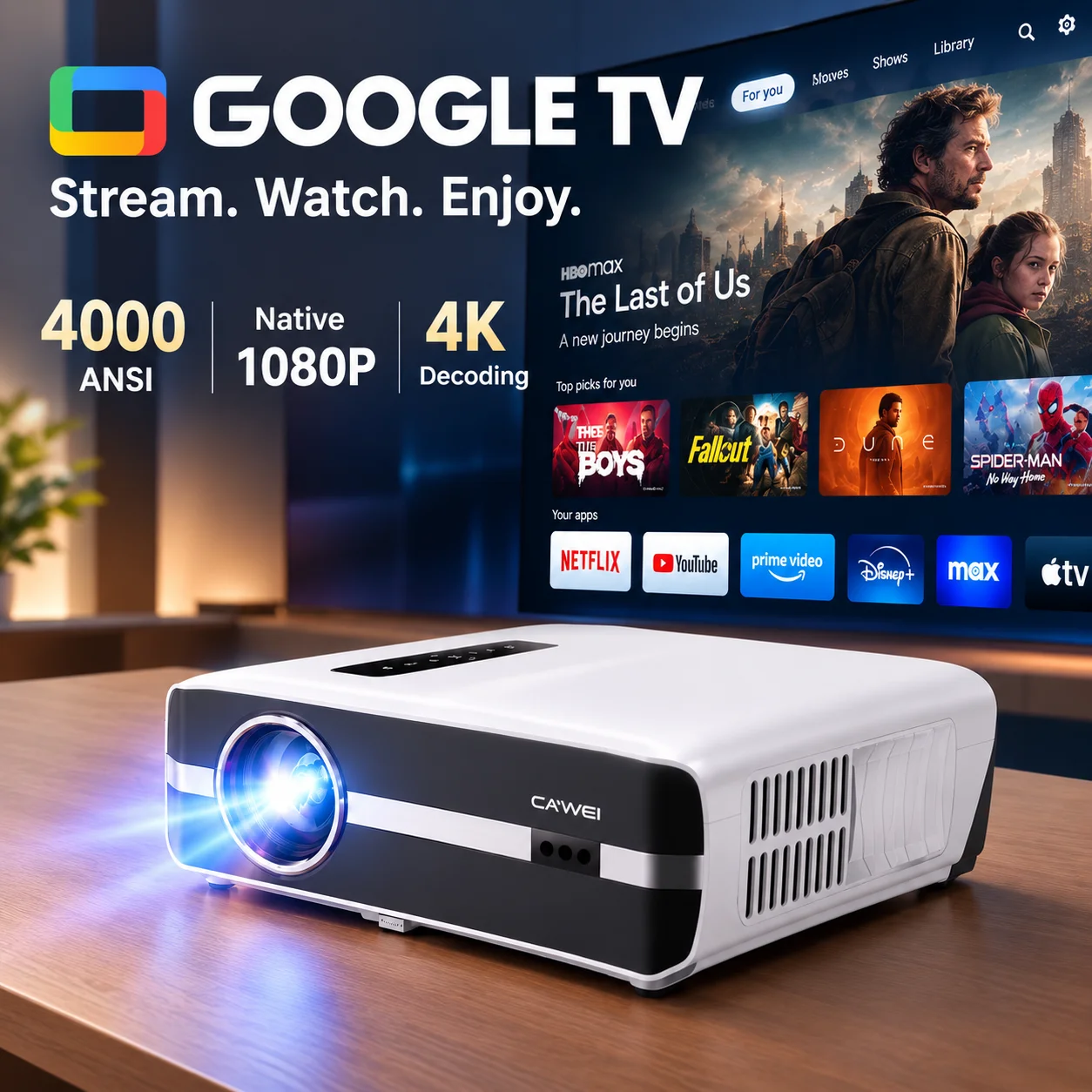 Home Cinema Gaming - Nuovo Proiettore A9S 4k 4000ANSI con