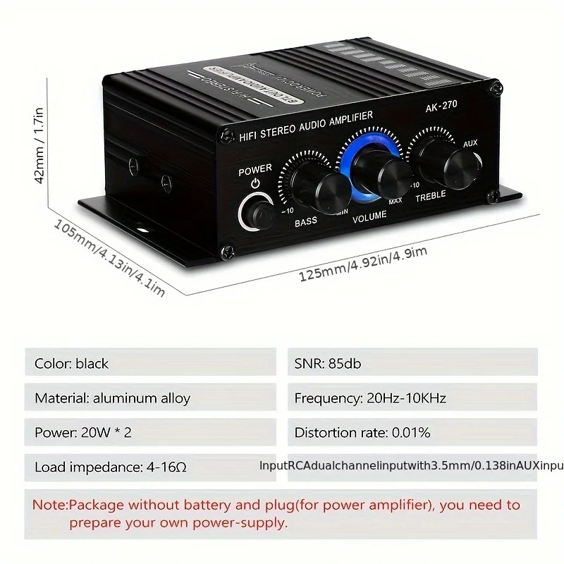 Amplificatore HIFI AK-270, 2.0 - Home Cinema Reviews recensione e prezzo