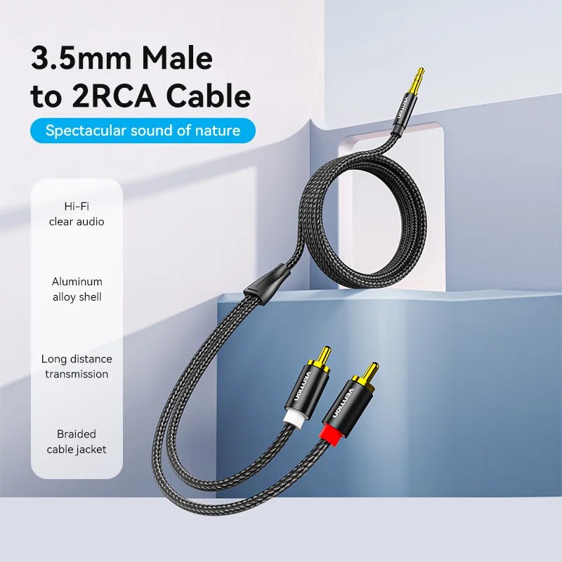 Vention Cavo RCA da 3,5 mm a 2 - Home Cinema Reviews recensione e prezzo