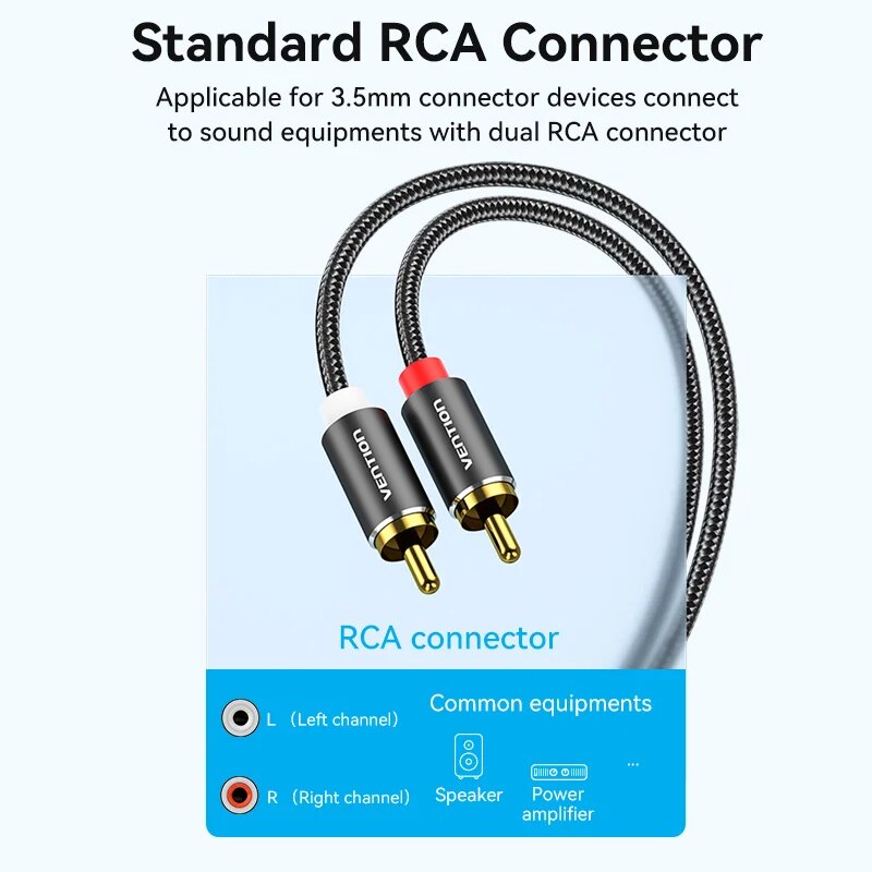 Vention Cavo RCA da 3,5 mm a 2 - Home Cinema Reviews recensione e prezzo