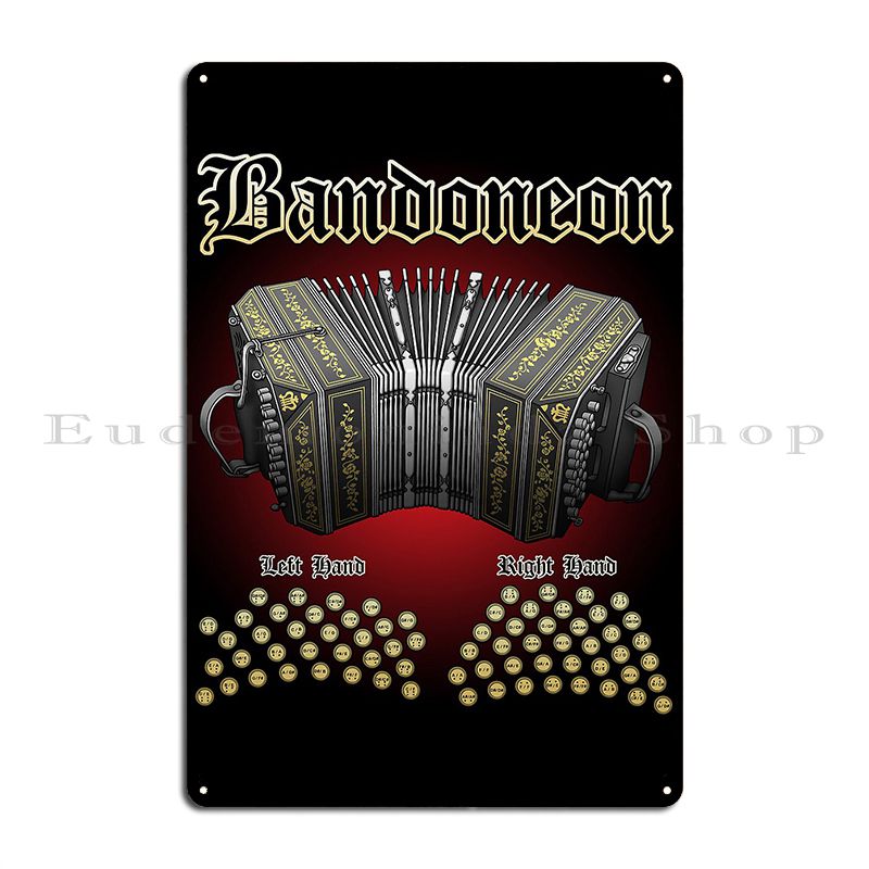 Bandoneon Targa in metallo Pos - Home Cinema Wall Design recensione e prezzo