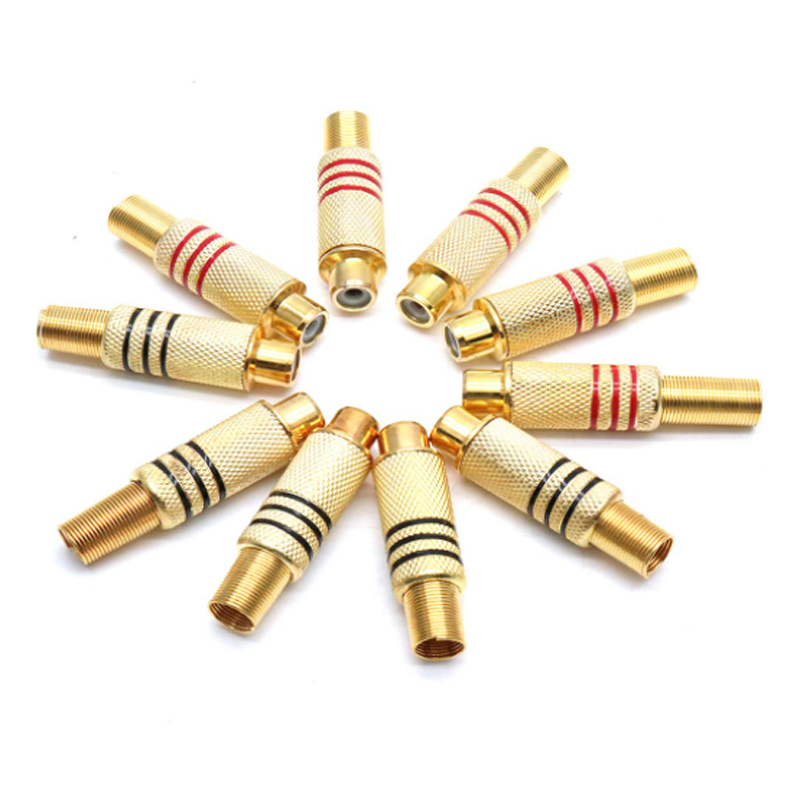 4 connettori RCA placcati oro, - Home Cinema Reviews recensione e prezzo